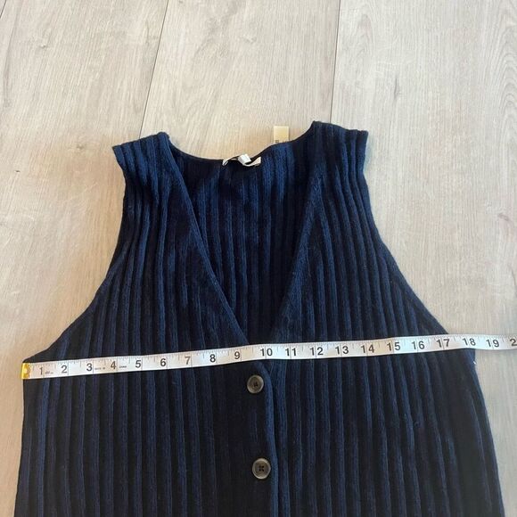 Madewell Button Front V Neck Sweater Dress XL - Picture 3 of 10
